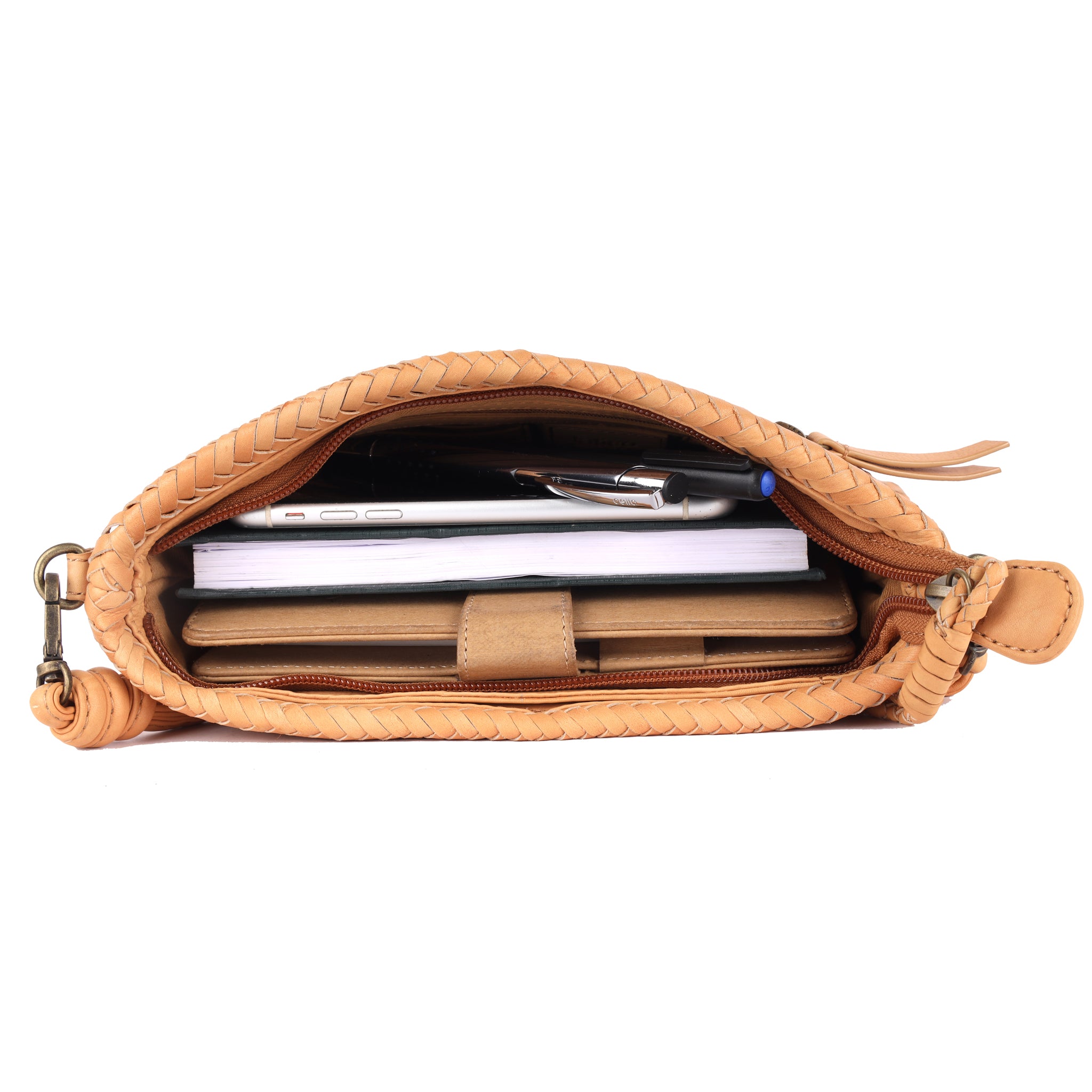 Hudson Leather Crossbody Bag - Image 4