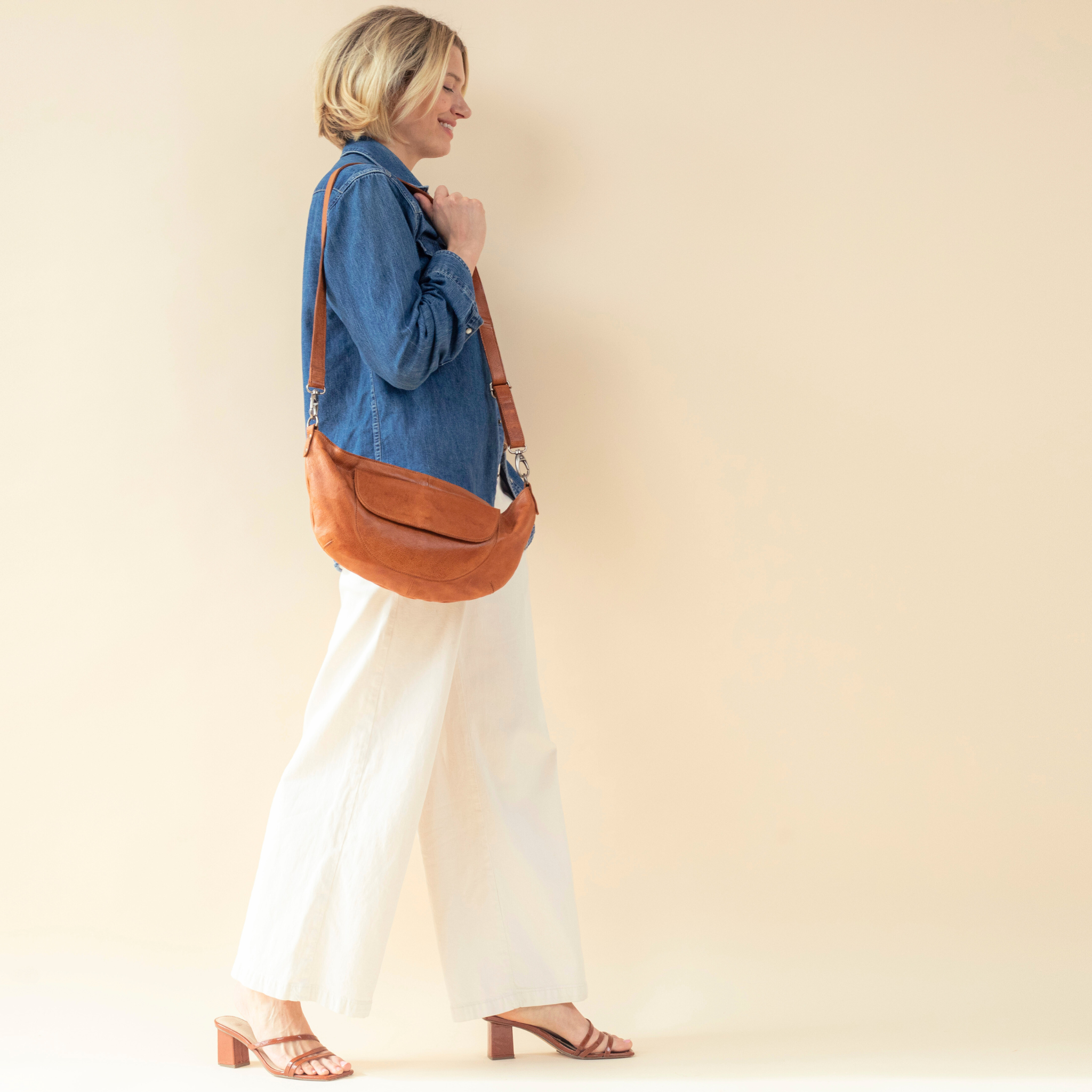 Coco Leather Sling Bag - Image 8