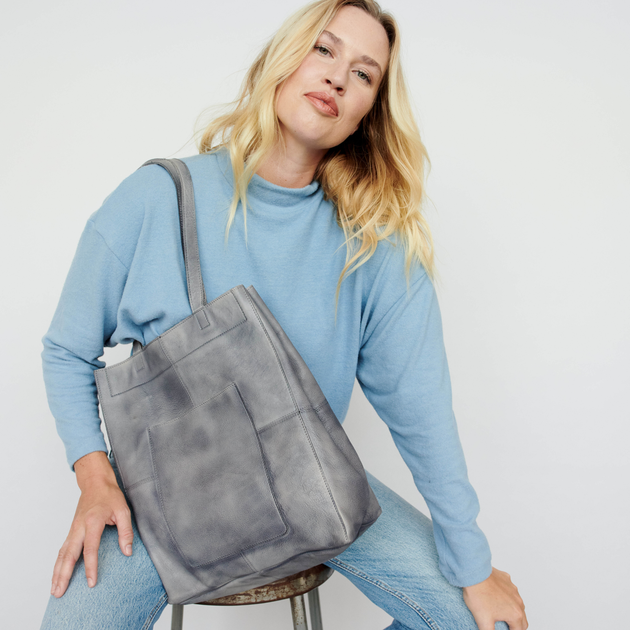 Margie Leather Tote Bag - Image 19