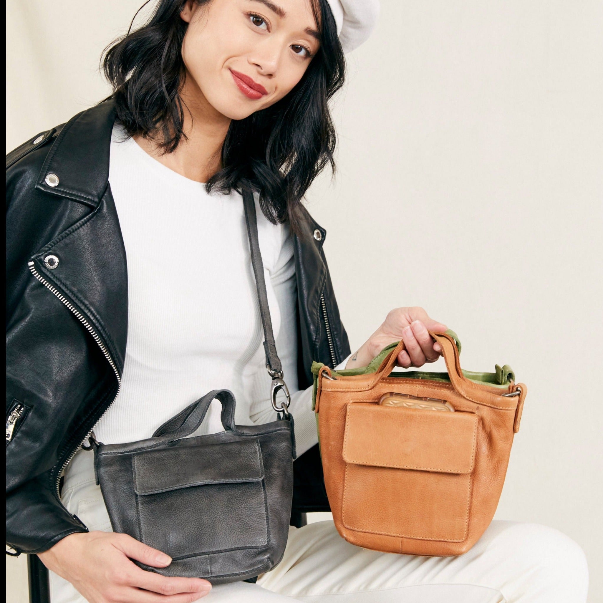 Mick Leather Crossbody Bag - Image 14