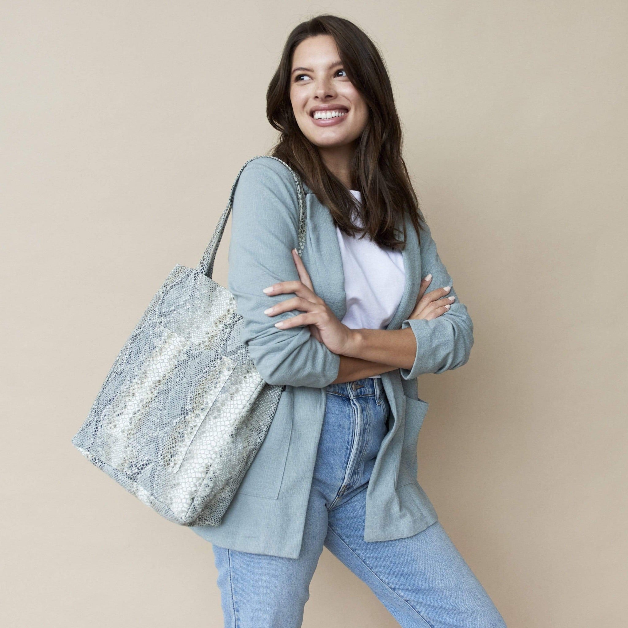 Margie Leather Tote Bag - Image 14