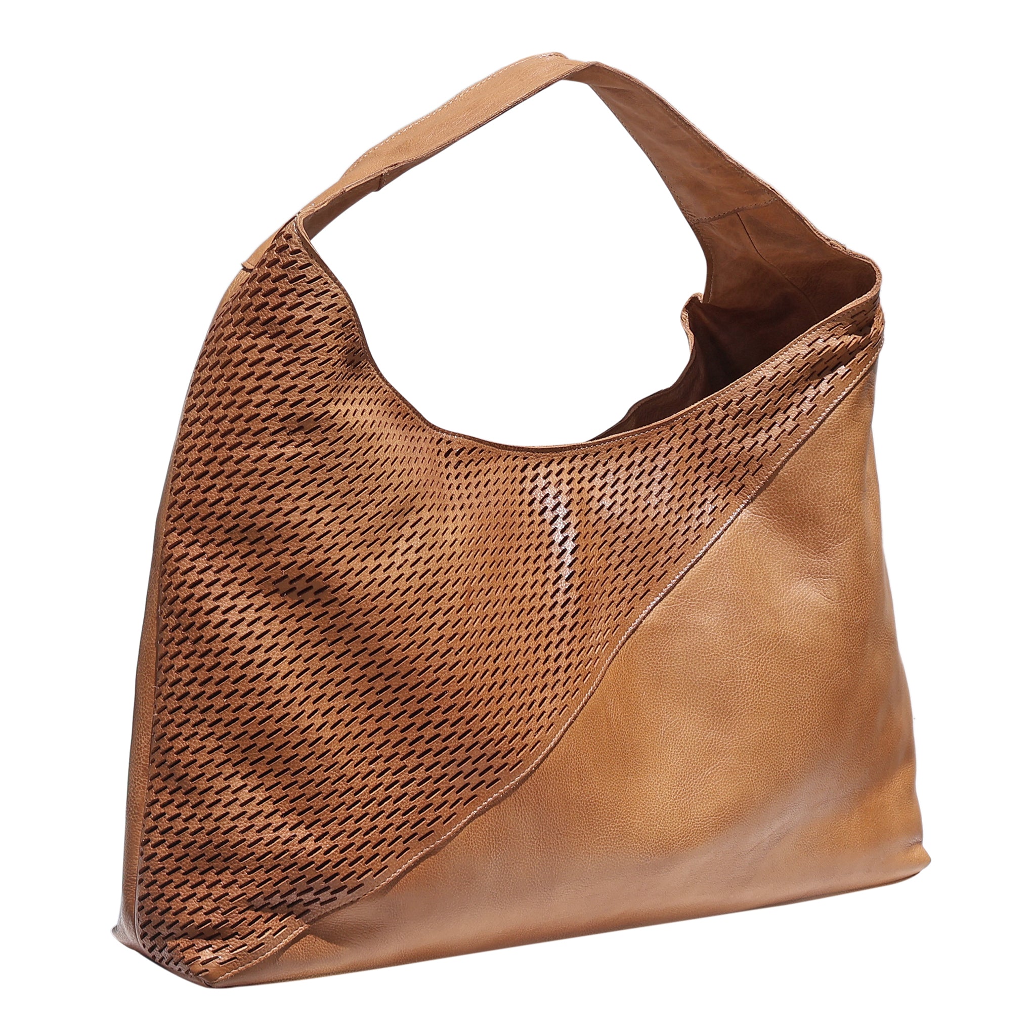 Lindsey Laser Leather Tote Bag - Image 3