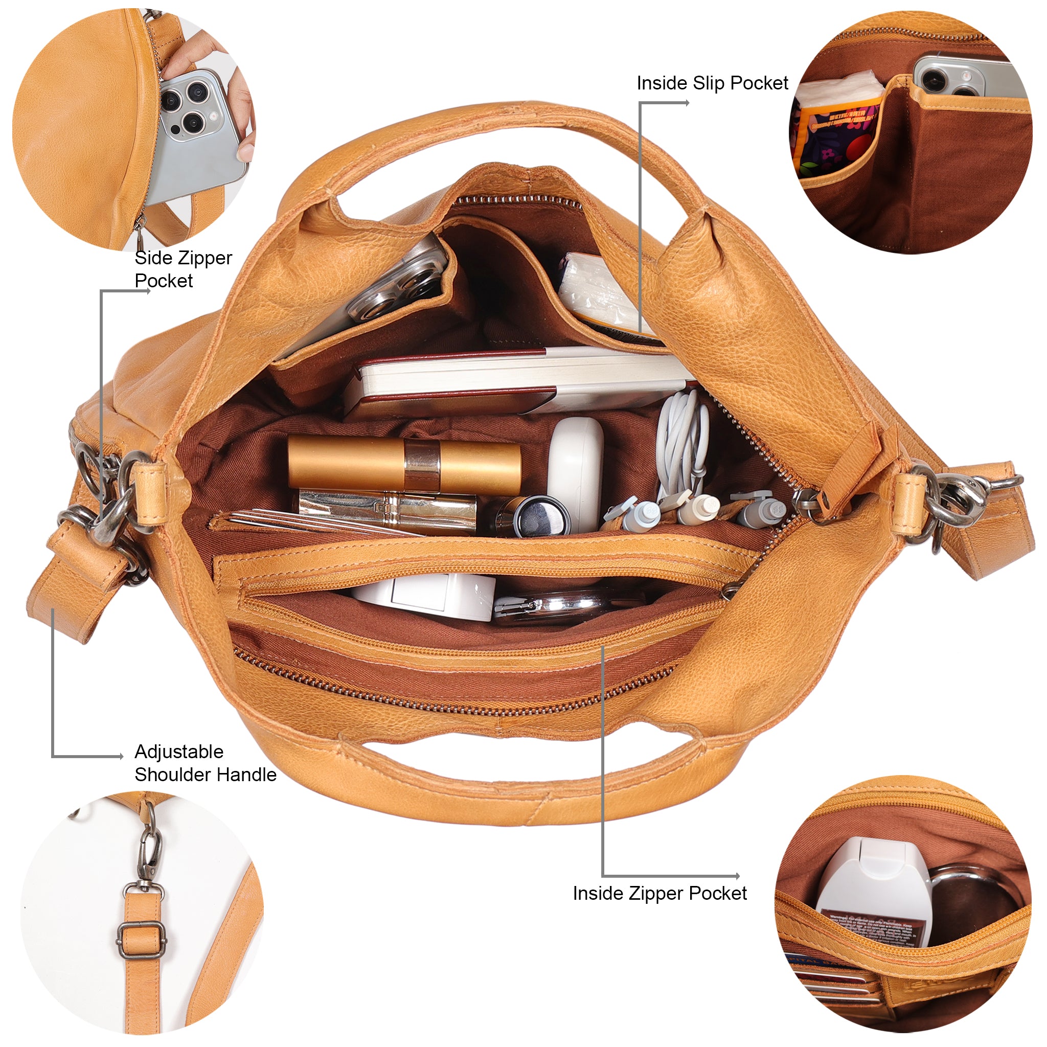 Darby Leather Crossbody Bag - Image 17