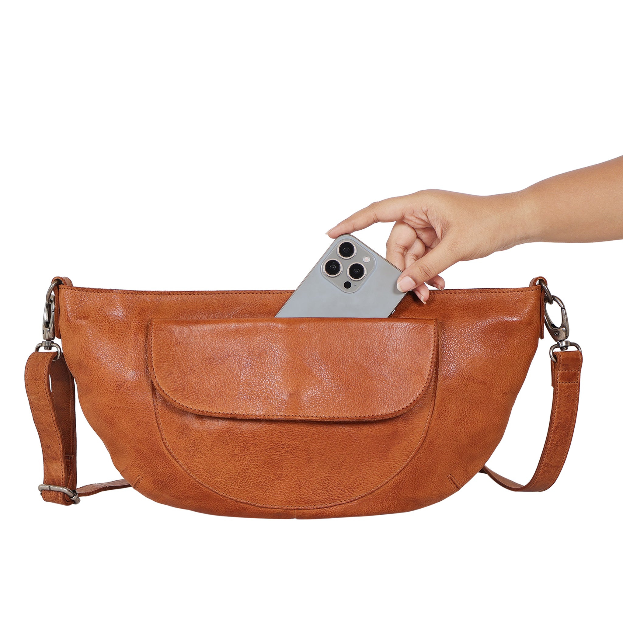 Coco Leather Sling Bag - Image 4
