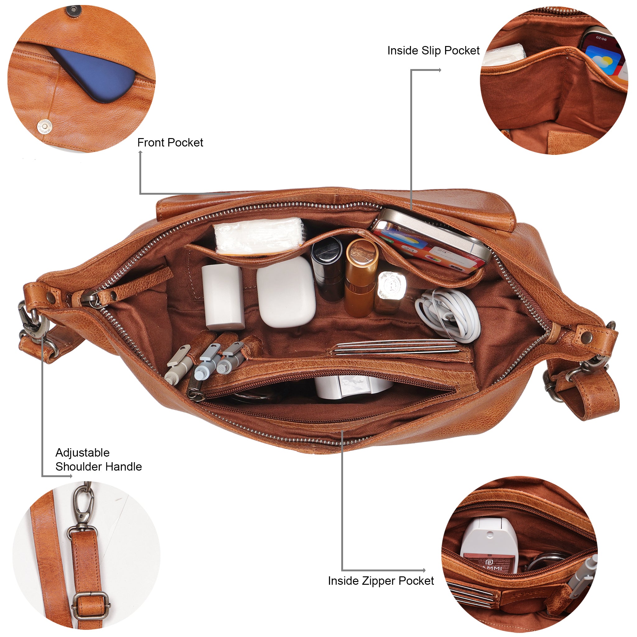 Coco Leather Sling Bag - Image 3