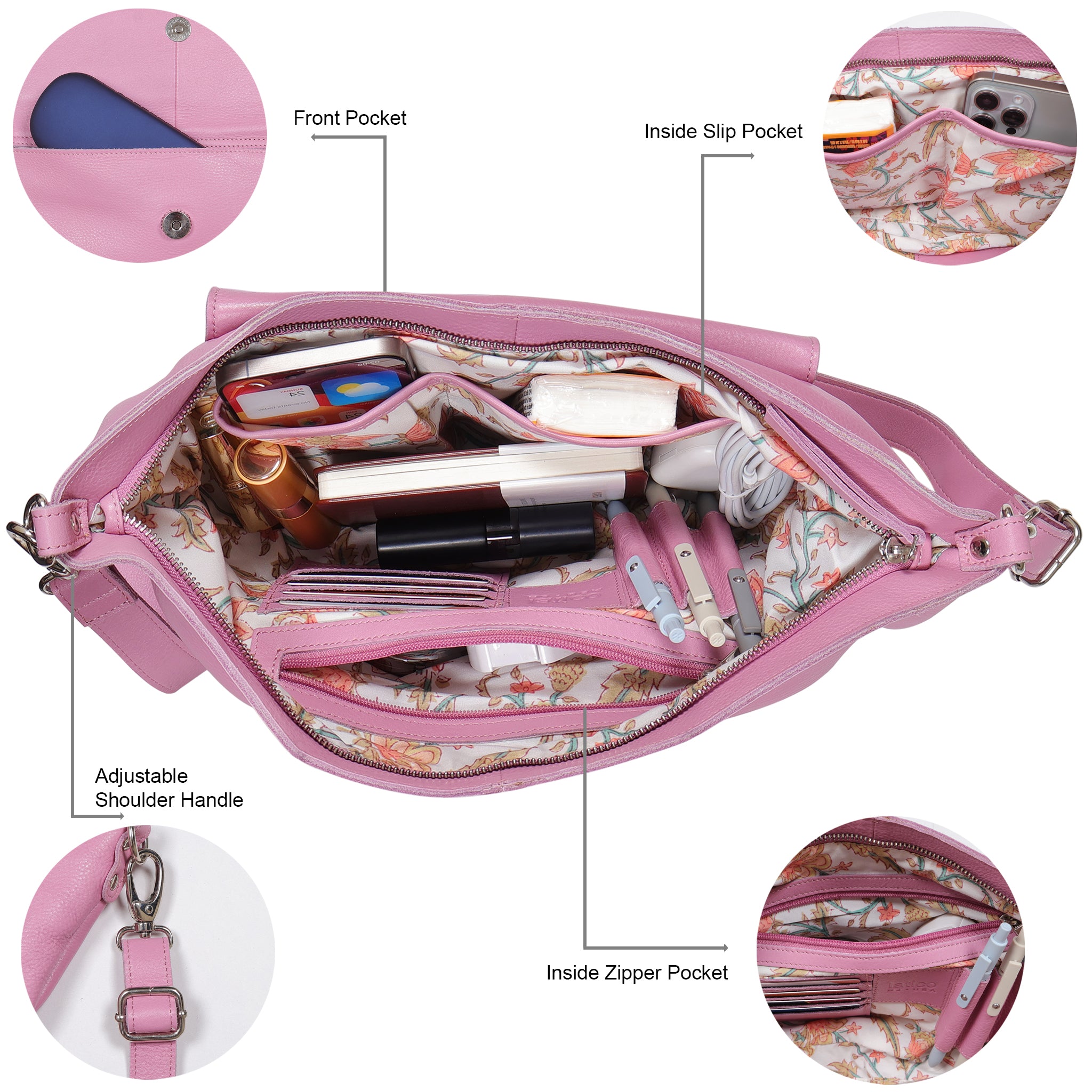 Coco Leather Sling Bag - Image 16