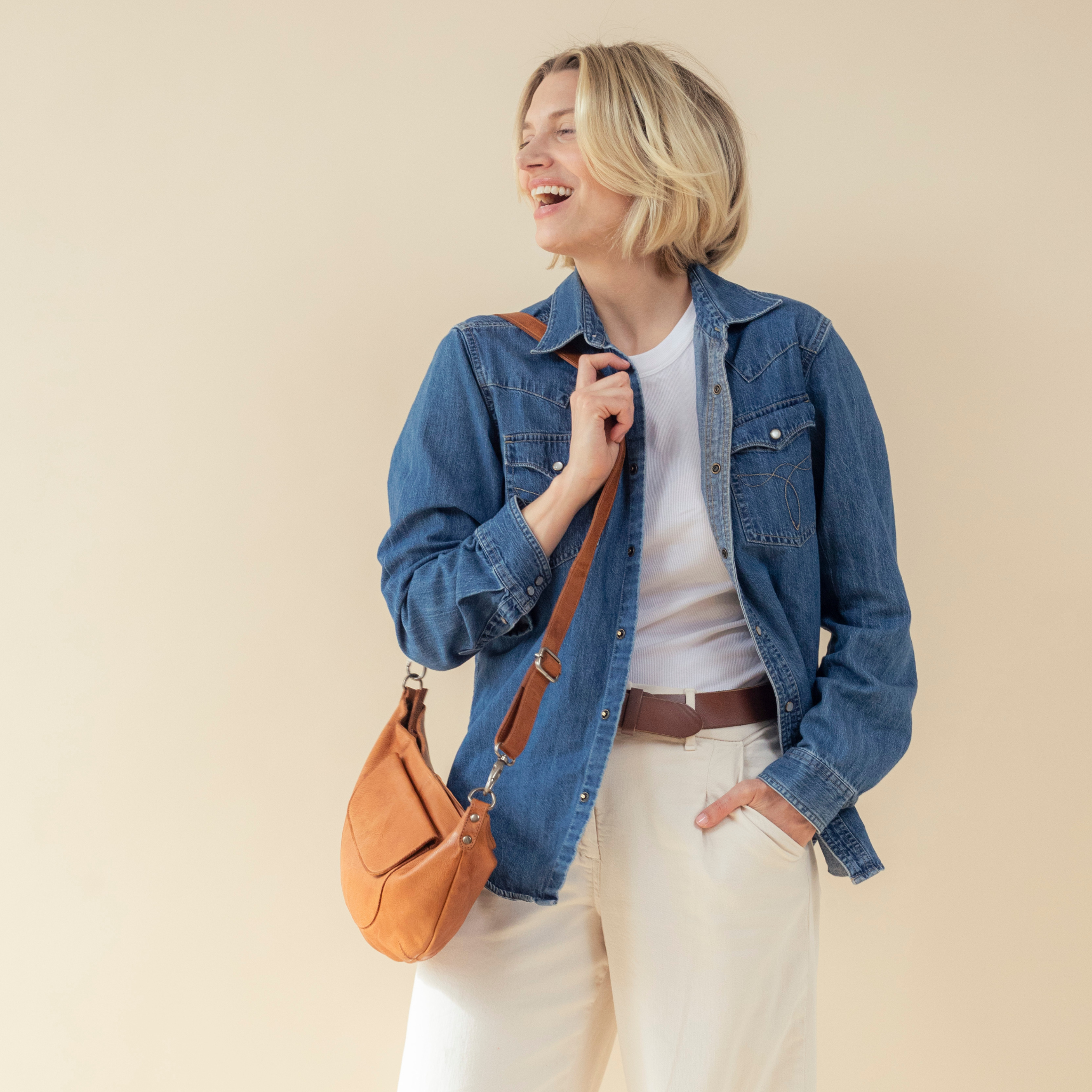 Coco Leather Sling Bag - Image 7
