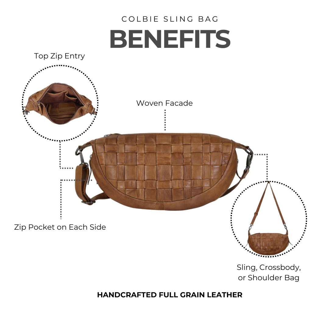 Colbie Leather Sling Bag - Image 5