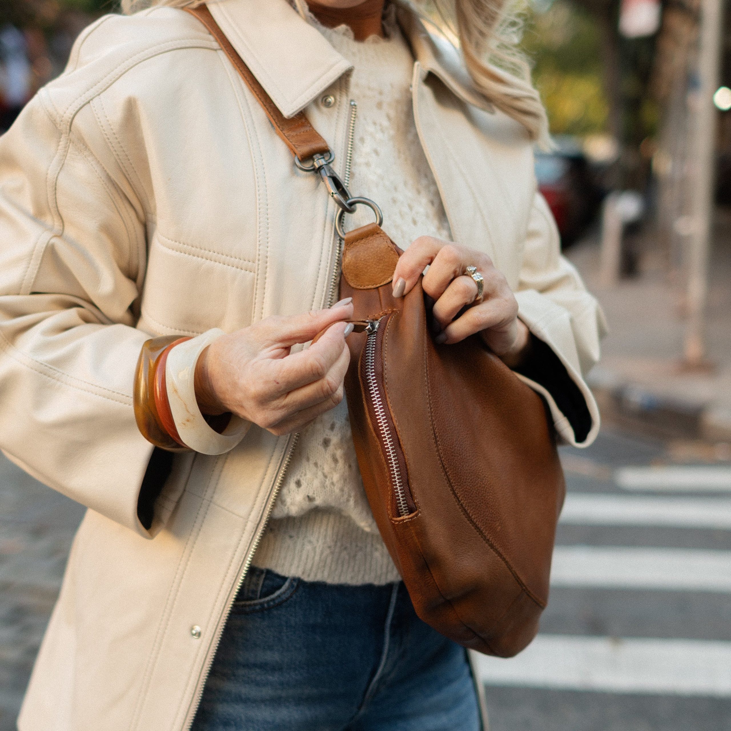 Callie Leather Sling Bag - Image 2