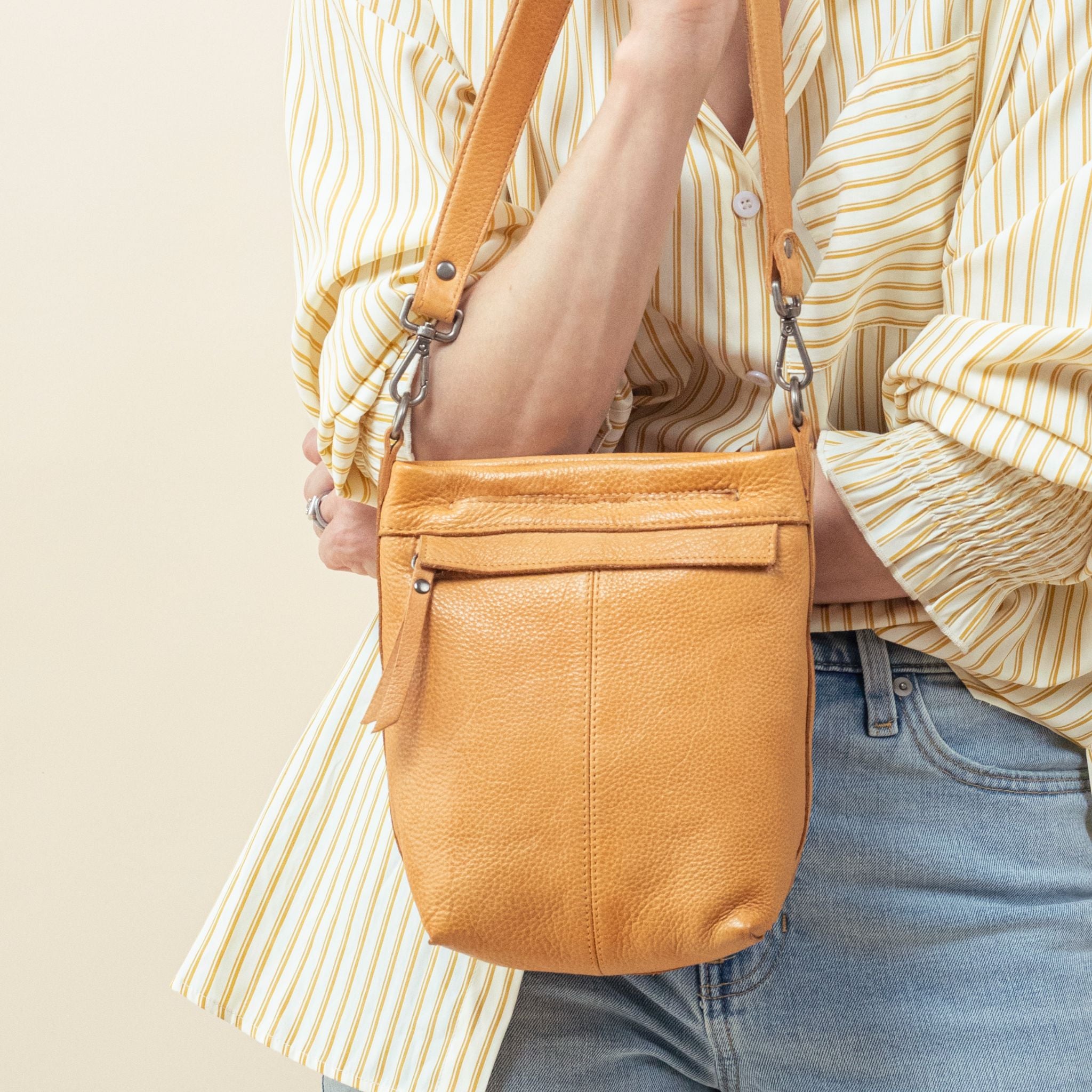 Fran Leather Crossbody - Image 11