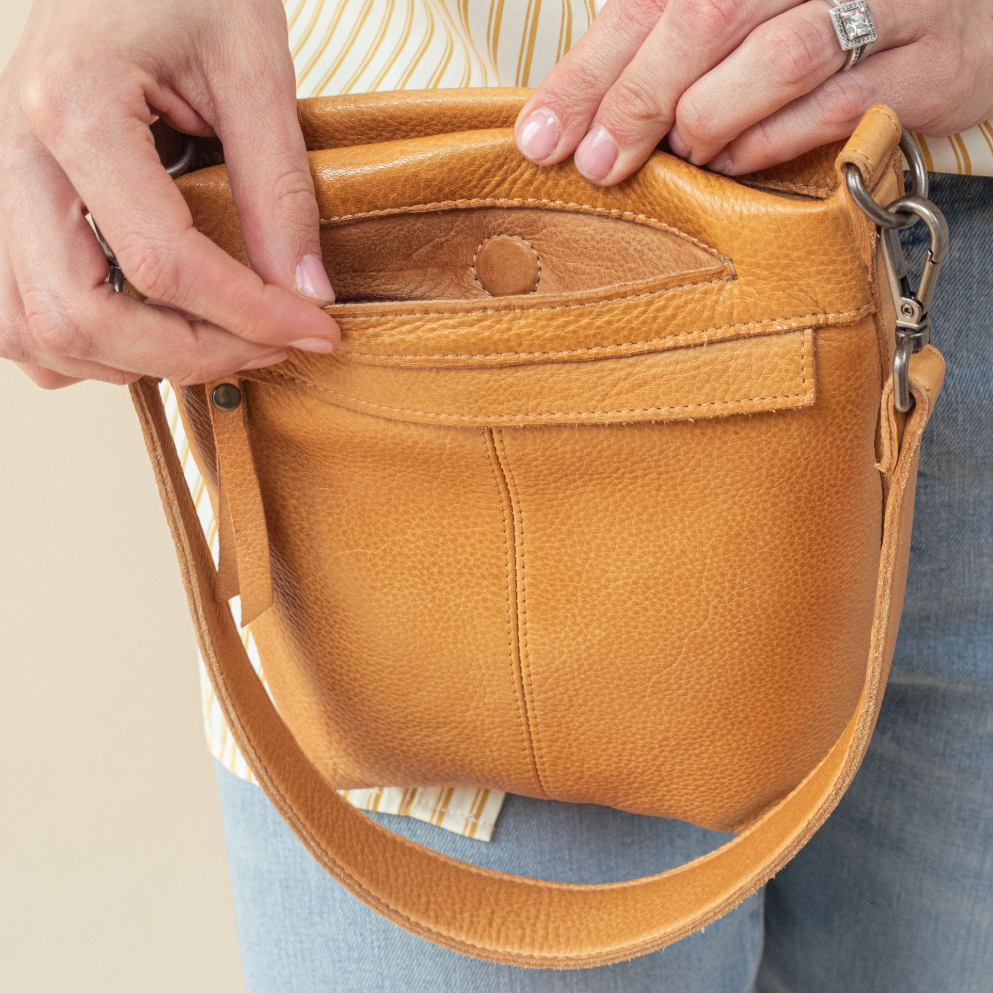 Fran Leather Crossbody - Image 12