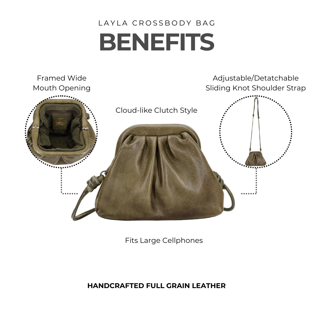 Layla Leather Crossbody Bag - Image 8