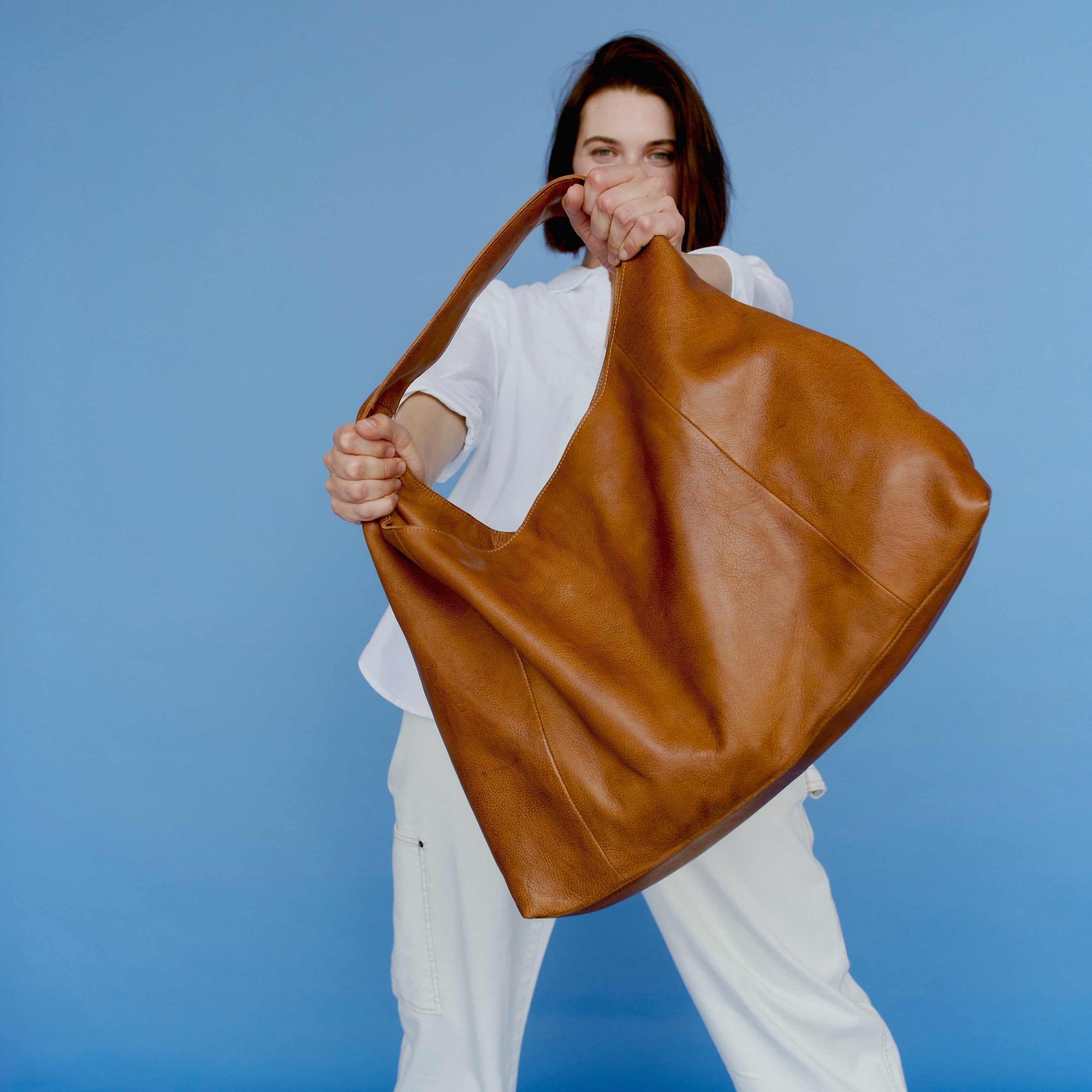 Lindsey Leather Tote Bag - Image 6