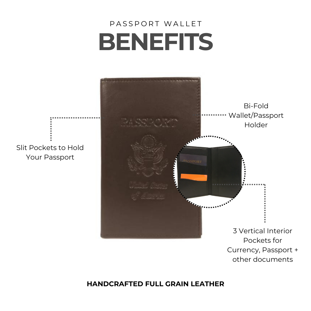 Leather Passport Wallet - Image 2
