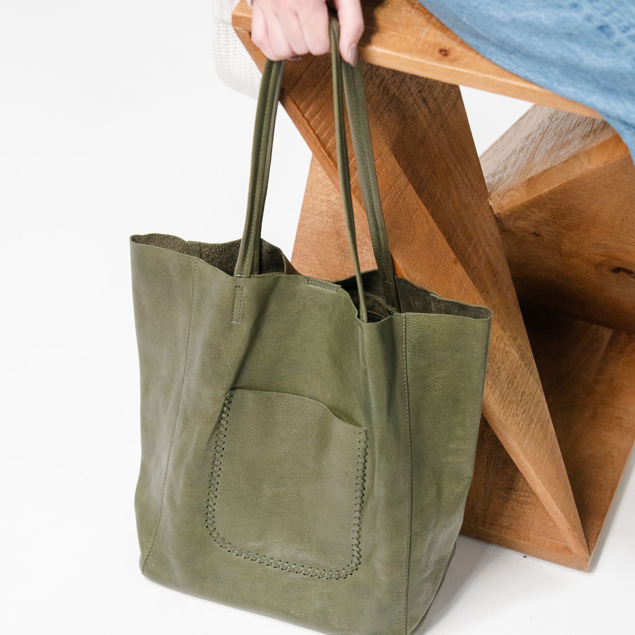 Dolce Leather Tote Bag - Image 9