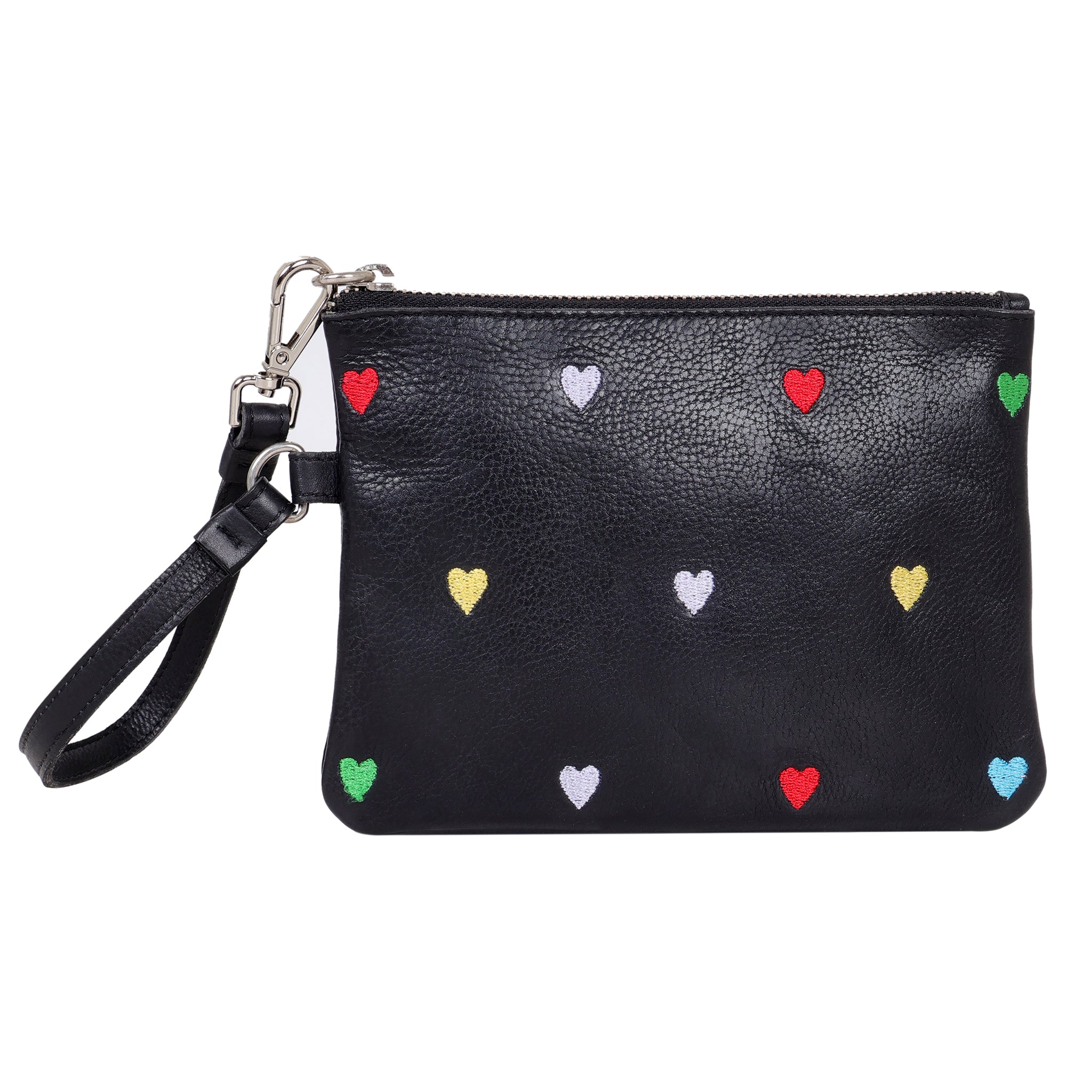 Heart Leather Zip Pouch - Image 6