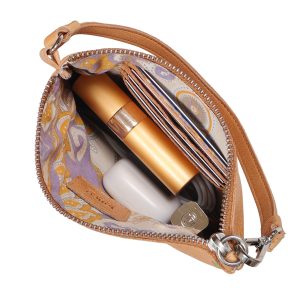 Alternative view of Heart Leather Zip Pouch